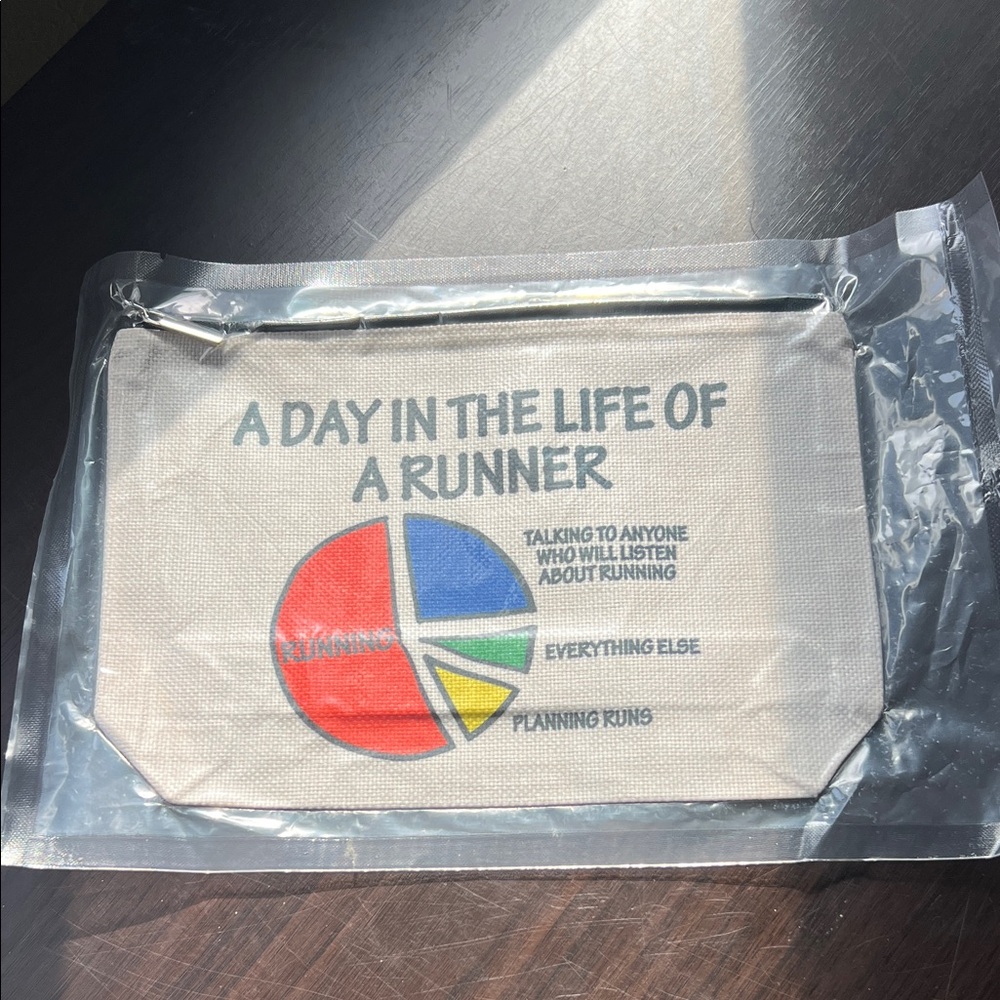 NWT Canvas Runner Zipper bag